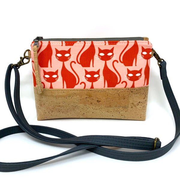 Organic & Cork Mini Crossbody - Mod Tabby