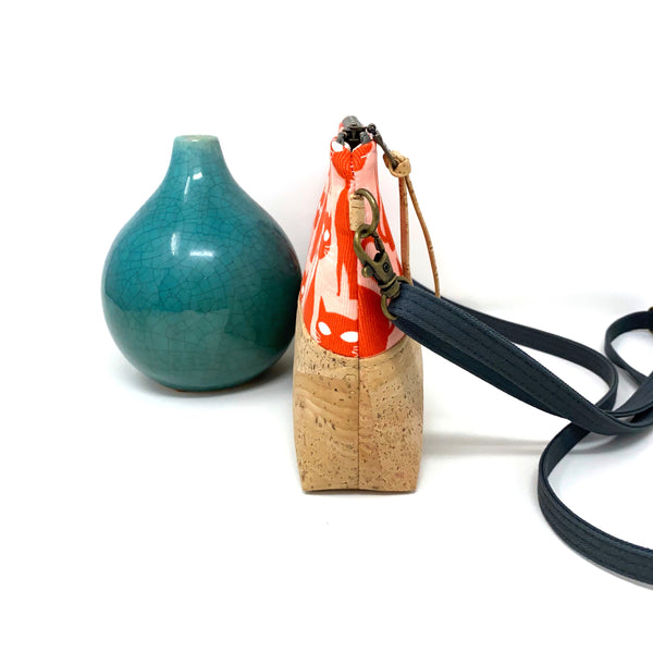 Organic & Cork Mini Crossbody - Mod Tabby