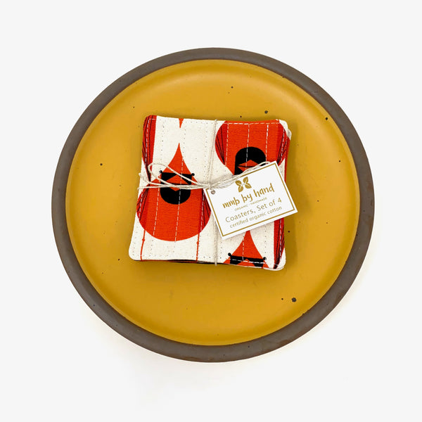 Coasters Set of 4 Charley Harper Cardinals