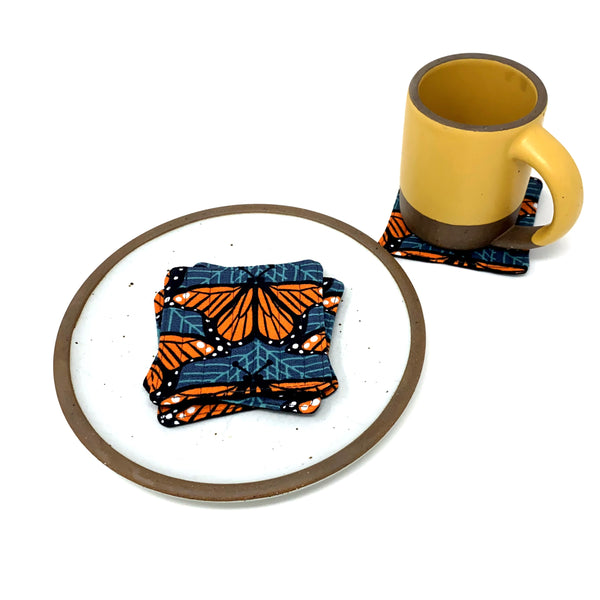 Coasters Set of 4 Charley Harper Monarch Butterflies