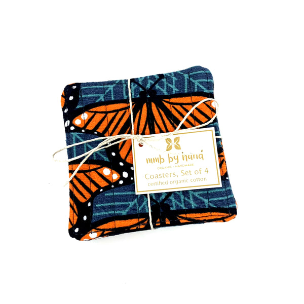 Coasters Set of 4 Charley Harper Monarch Butterflies