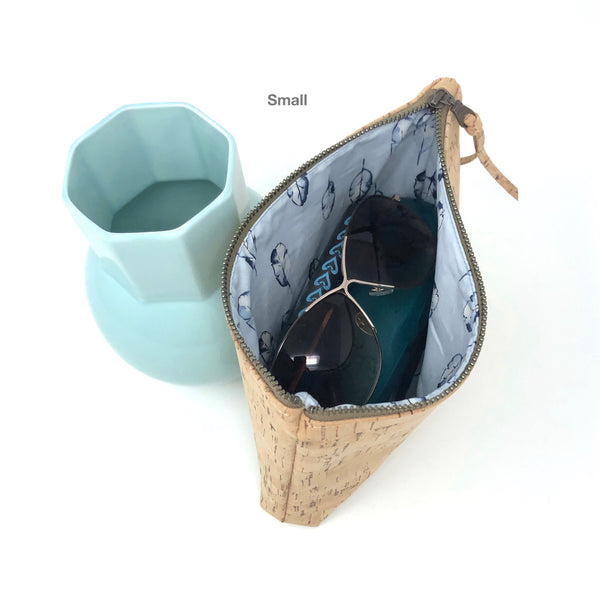 Slim Zip Pouch Sustainable Cork - 3 Sizes