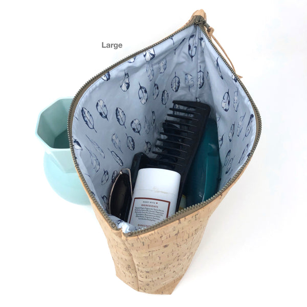 Slim Zip Pouch Sustainable Cork - 3 Sizes