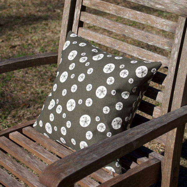 Throw Pillow Cover Charley Harper Brown Sand Dollars