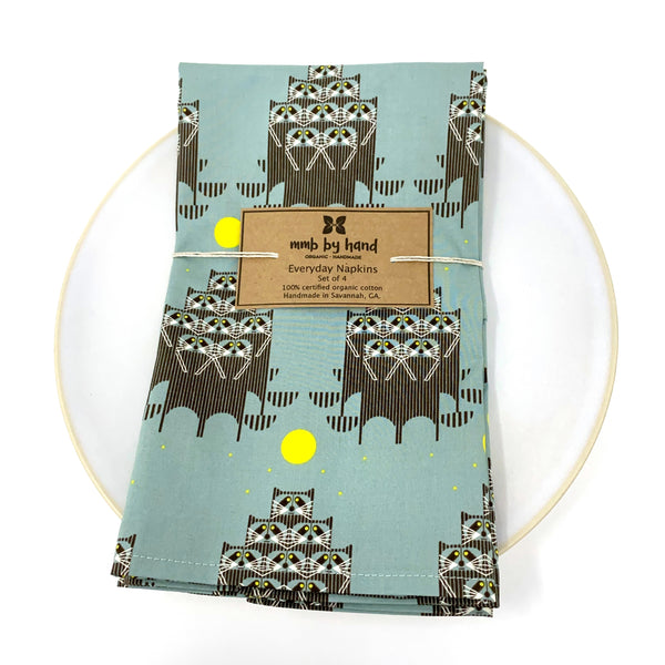 Organic Napkins - Set of 4 Charley Harper Raccpack