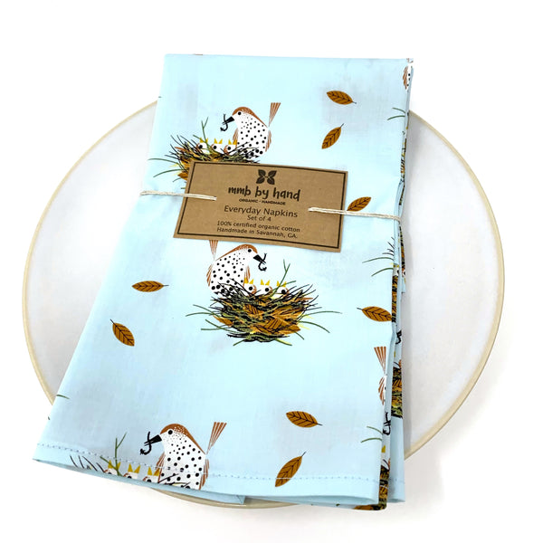 Organic Napkins - Set of 4 Charley Harper Chorus Line