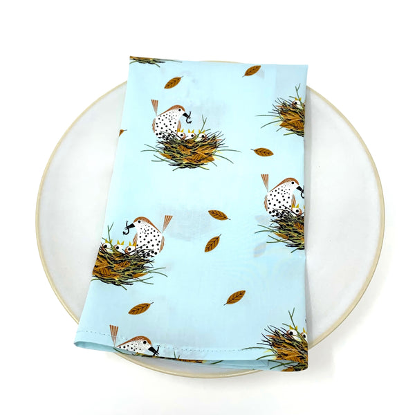 Organic Napkins - Set of 4 Charley Harper Chorus Line