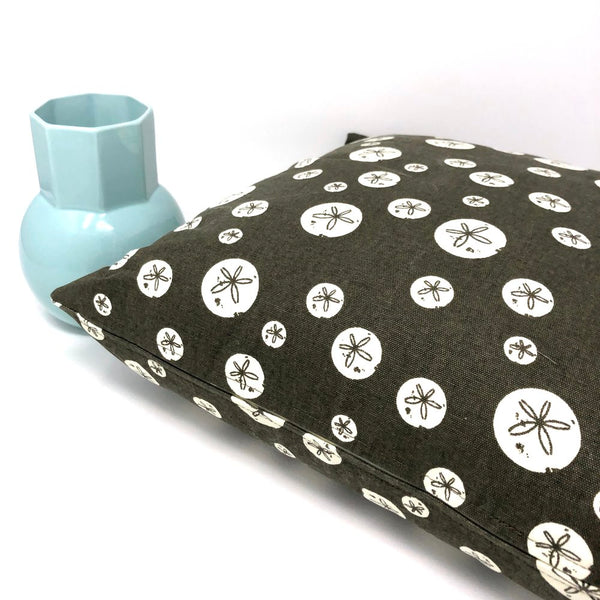 Throw Pillow Cover Charley Harper Brown Sand Dollars