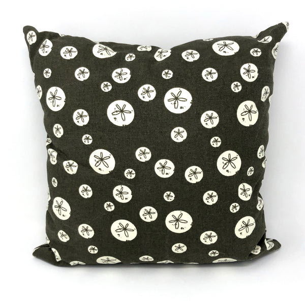Throw Pillow Cover Charley Harper Brown Sand Dollars
