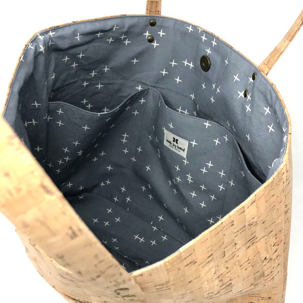 Bucket Tote Sustainable Cork  - Customize Your Lining!