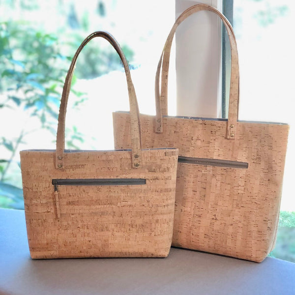 Bucket Tote Sustainable Cork  - Customize Your Lining!