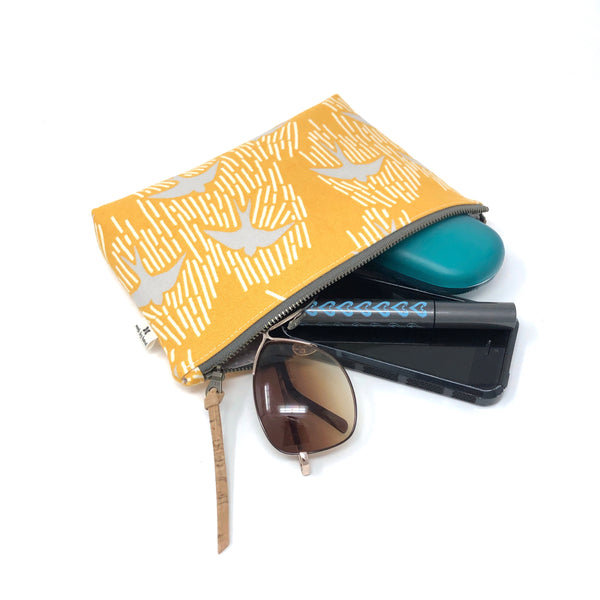 Slim Zip Pouch Gold Whitehaven - 3 Sizes