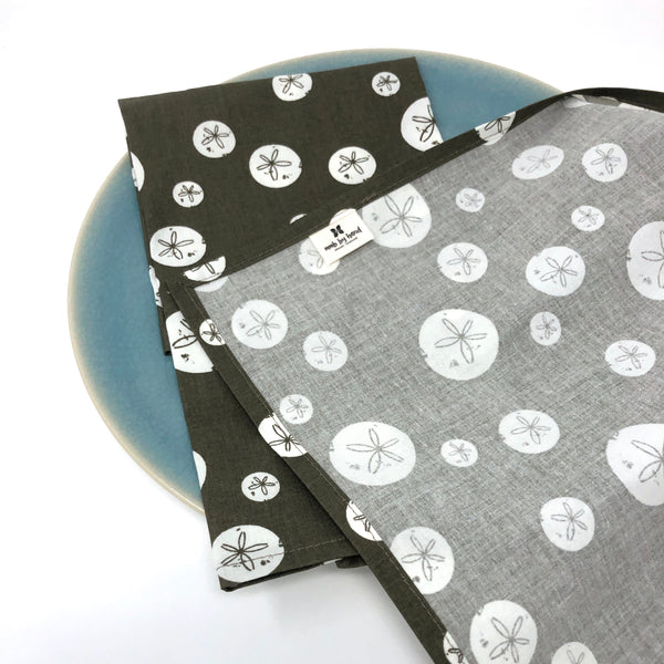 Organic Napkins - Set of 4 Charley Harper Brown Sand Dollars