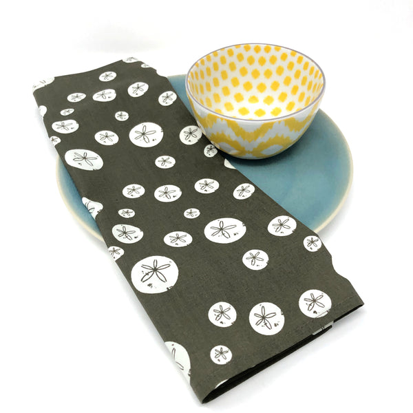 Organic Napkins - Set of 4 Charley Harper Brown Sand Dollars