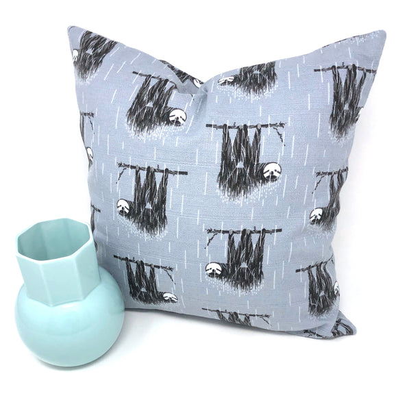 Throw Pillow Cover Charley Harper Barkcloth SLOTHS!