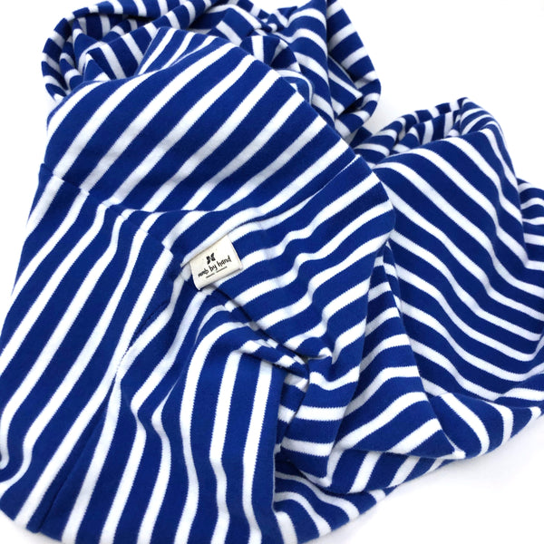 Infinity Scarf Blue Stripes Knit