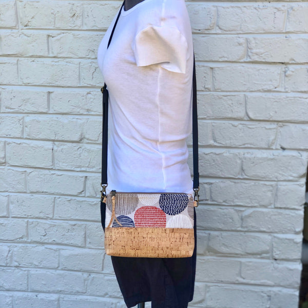 Organic & Cork Mini Crossbody - Ligonberries Blush