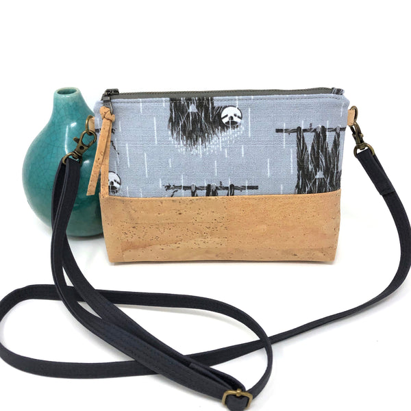 Organic & Cork Mini Crossbody - Charley Harper Prints