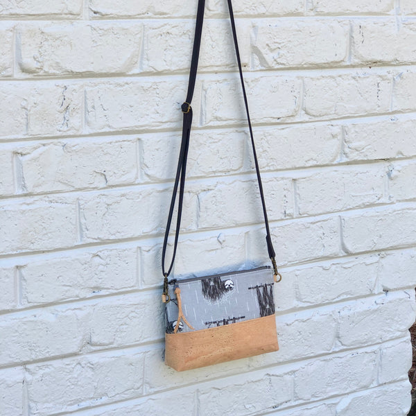 Organic & Cork Mini Crossbody - Charley Harper Prints