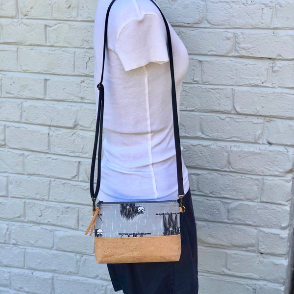 Organic & Cork Mini Crossbody - Charley Harper Prints