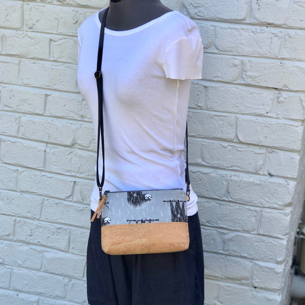 Organic & Cork Mini Crossbody - Charley Harper Prints
