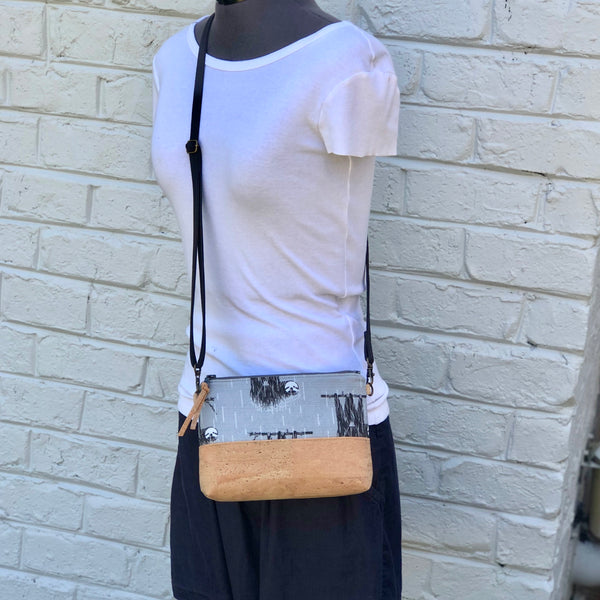 Organic & Cork Mini Crossbody - Charley Harper Prints
