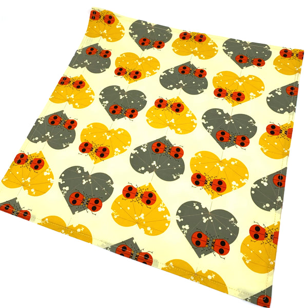 Organic Napkins - Set of 4 Charley Harper Ladybug Lovers