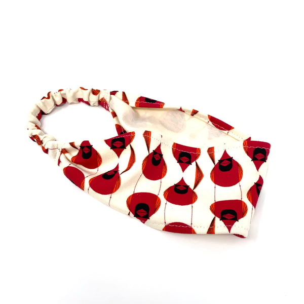 Organic Headband Charley Harper Cardinals