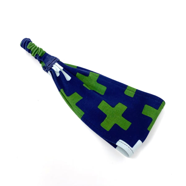 Organic Headband Navy Crosses
