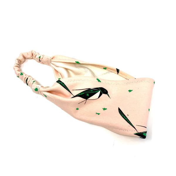 Organic Headband Charley Harper Black-Billed Magpie