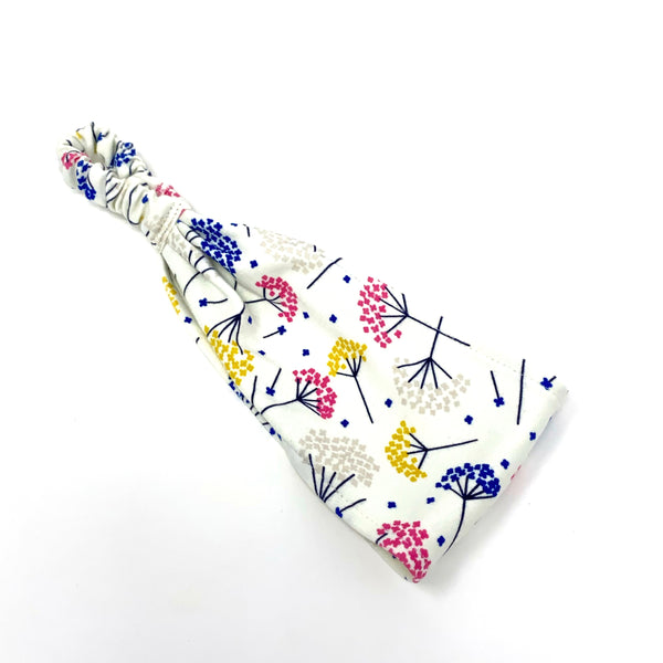 Organic Headband Ivory Flowers