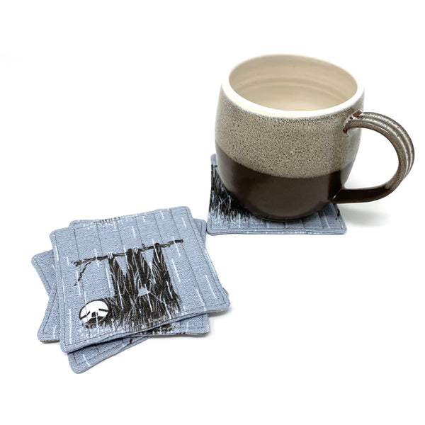 Coasters Set of 4 Charley Harper Mod Sloth
