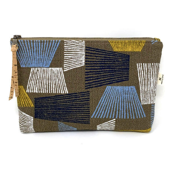 Slim Zip Pouch Shaded Brown - 3 Sizes