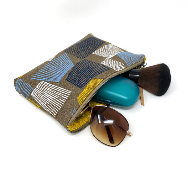 Slim Zip Pouch Shaded Brown - 3 Sizes