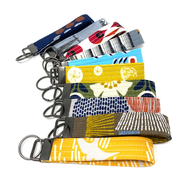 Organic Cotton Key Fobs - Choose Print