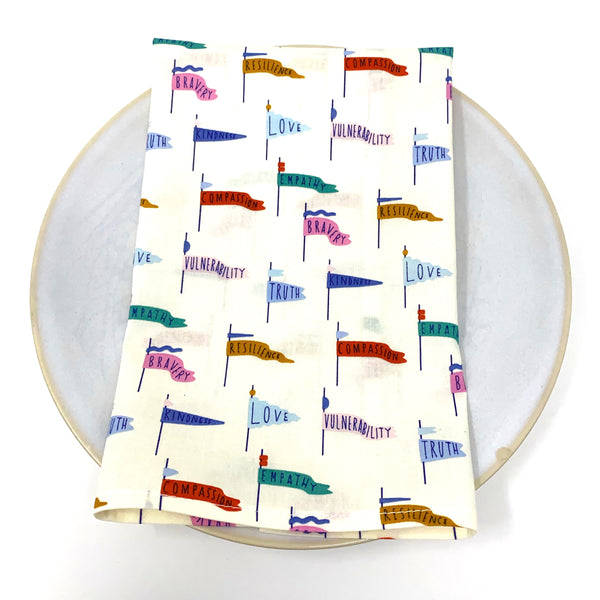Organic Napkins - Set of 4 Universal Love