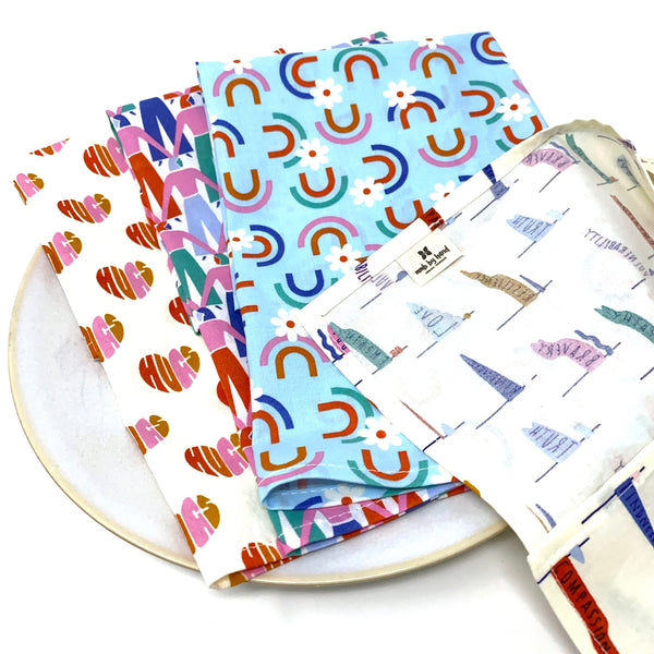 Organic Napkins - Set of 4 Universal Love