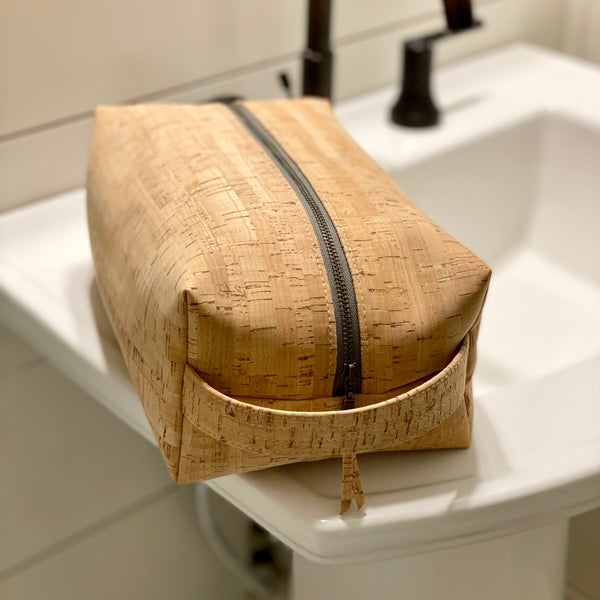 Sustainable Cork Dopp Kit/Toiletry Bag - 3 Sizes
