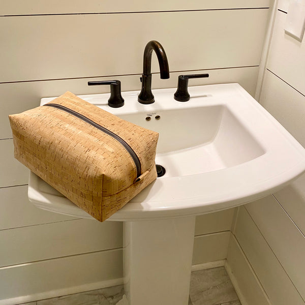 Sustainable Cork Dopp Kit/Toiletry Bag - 3 Sizes