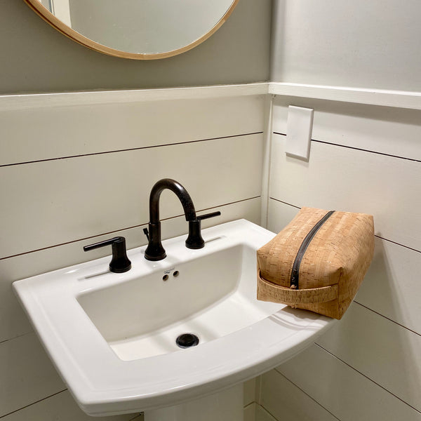 Sustainable Cork Dopp Kit/Toiletry Bag - 3 Sizes
