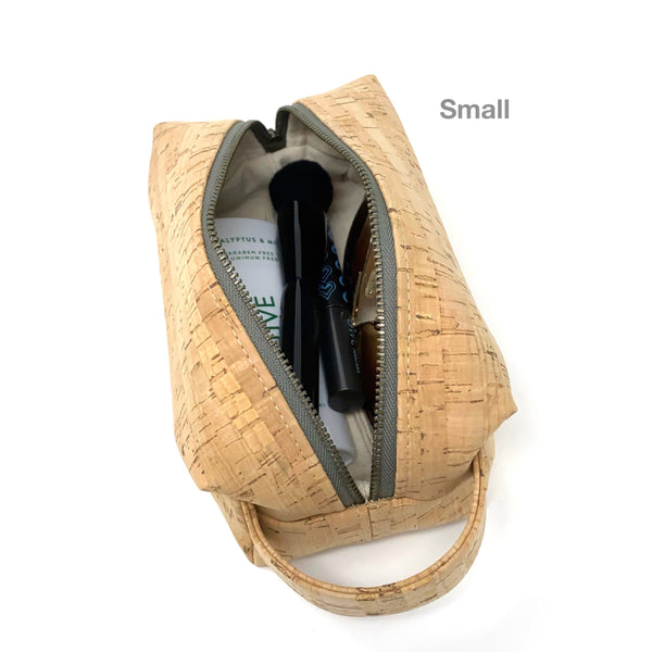 Sustainable Cork Dopp Kit/Toiletry Bag - 3 Sizes