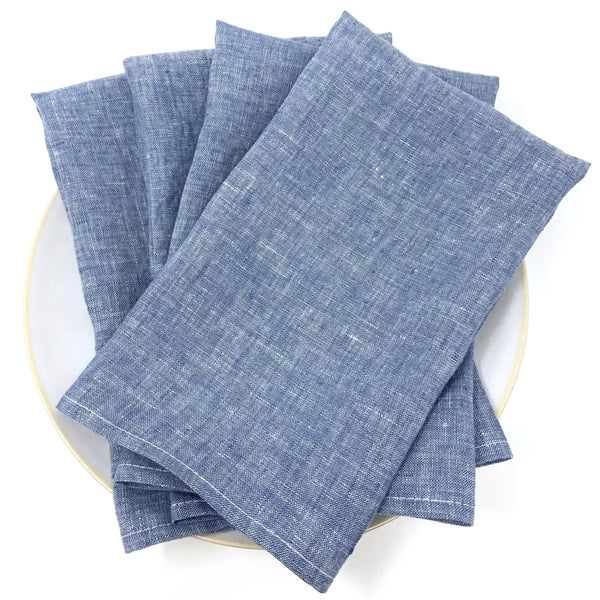 Organic Linen Napkins - Set of 4 Poolside