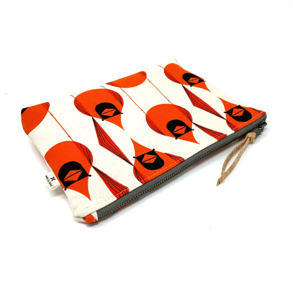 Slim Zip Pouch Charley Harper Cardinal Stagger - 3 Sizes