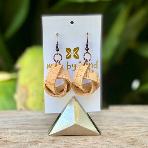 Cork Earrings - Large Knots
