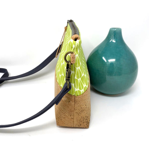 Organic & Cork Mini Crossbody - Little Leaves Spring