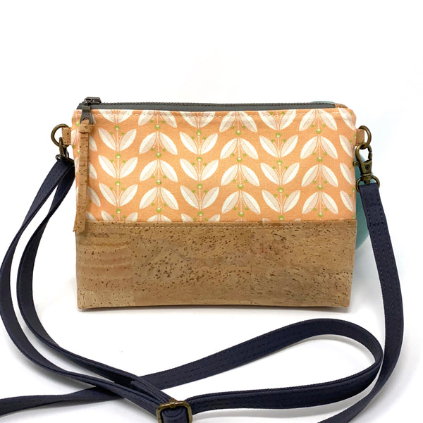 Organic & Cork Mini Crossbody - Ligonberries Blush