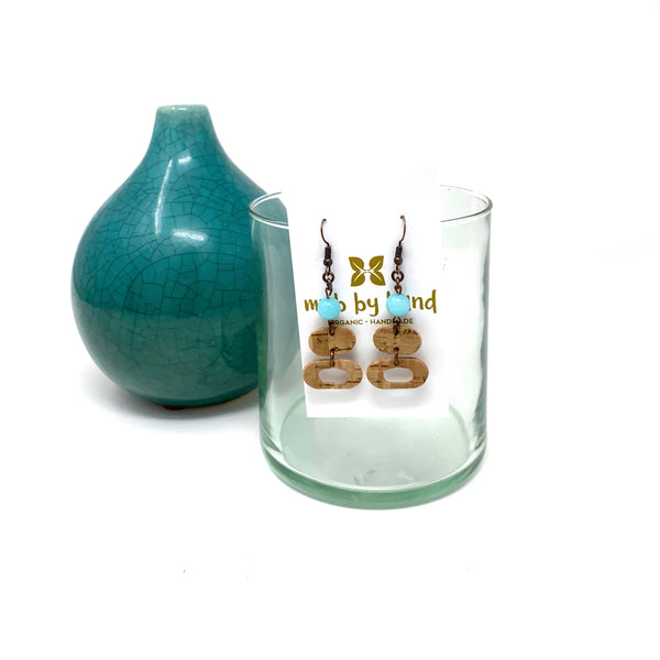 Cork + Bead Earrings