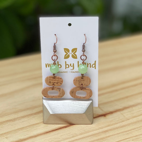 Cork + Bead Earrings