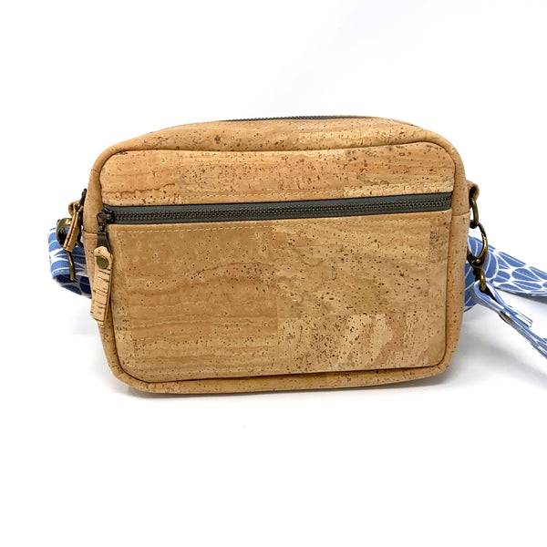 Sustainable Cork Boxy Crossbody - Choose Your Strap