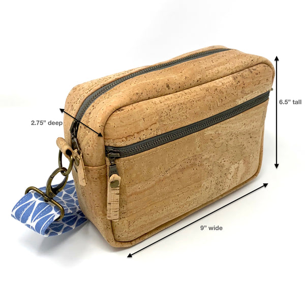 Sustainable Cork Boxy Crossbody - Choose Your Strap